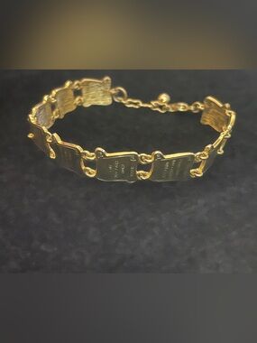 Gold Link BIBLE SCRIPTURE Bracelet - Women Jewelry